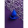 Anal plug Toyfa A-Toys, silicone, blue color, 8.3 cm, d = 4.1 cm