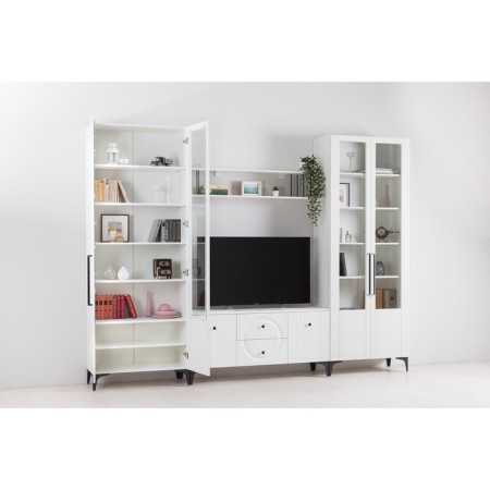 Shelf hinged Valencia 16.481, 1330x222x238, white/white MDF-1