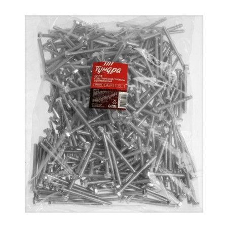 Bolt "Tundra Krep", with a hexagonal head, galvanized, Din933, M6x70 mm, 5 kg-3