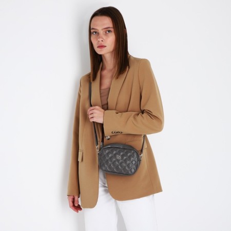 Bag Cross-Bodi with a zipper, gray color-6