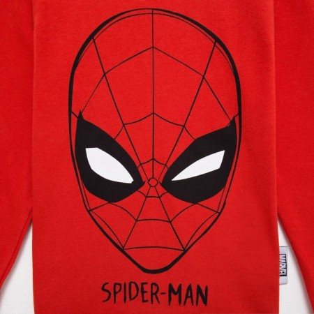 T-shirt with long sleeve Marvel "Spider Man", height 122-128 (34), red color-4