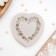 Mold "Heart in roses", silicone, 7 × 7 cm, color mix