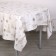New Year's tablecloth “Christmas trees”, gold 130 x 200 cm, for the New Year