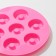 Form for jewelry of the share "Donuts", silicone, 15.5 × 1.3 cm, 7 cells, color mix
