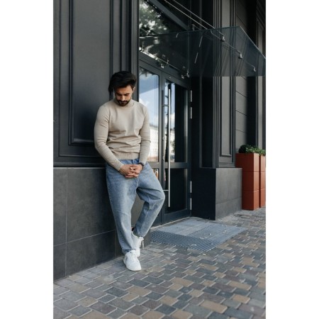 Jumper male ise, size 54, beige color-5