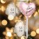 Candle in the cake "Air Ball. Heart", 5.5 cm. Pink gold