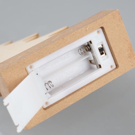 LED figure "Christmas tree" 15.5 × 23 × 5 cm, wood, batteries AAAX2 (not in the kit), glow warm white-2