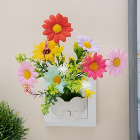 Nightlight "Flowers" LED RGB 5x8x12 cm Risalux-1