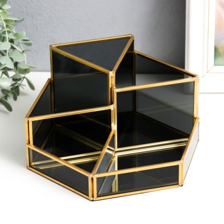 Organizer Glass for the Lesses "hexagon" 10x17x20 cm