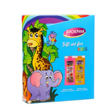 Gift set of children's biochemist: chopping shampoo, 250 ml + shampoo-penca, 250 ml-1