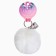 New Year keychain, for keys, fluffy "New Year: heat inside" 9 x 12 cm