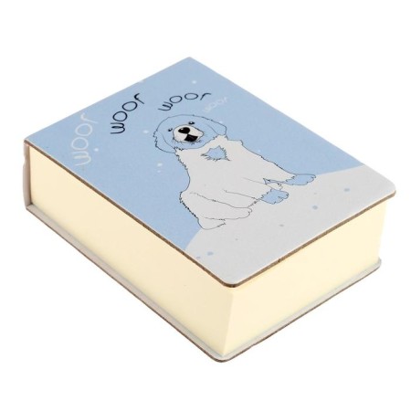 Notepad B8, 63 x 83 mm, 250 sheets Smart Journal, hard cover, tinted block 70 g/m2, mix-1