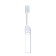 Folding toothbrush in individual packaging, 1 piece, medium rigidity, transparent