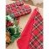 Kitchen towel Hunting, size 45x60 cm, red color