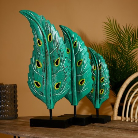 Interior decor "Leaves" Albezia (set 3 pcs) 60.50 and 40 cm-2