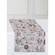 COOFFEE tablespoon, size 40x140 cm, brown color