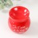 Aroma lamp ceramics "Recognition of love" Red 7.2x7.2x7.8 cm