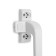 Window handle tundra 003wh, metal, white color