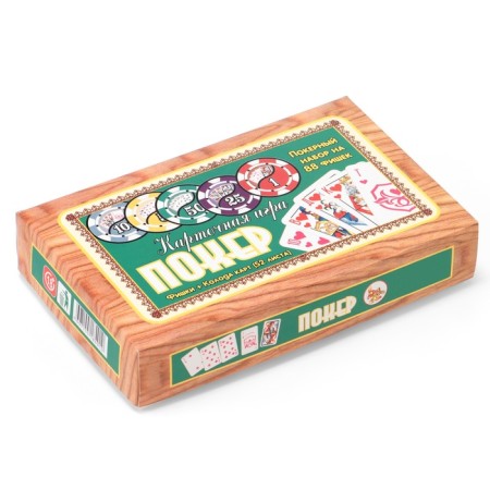 Poker, set for the game, cards 36 l, chips 88 pcs-2