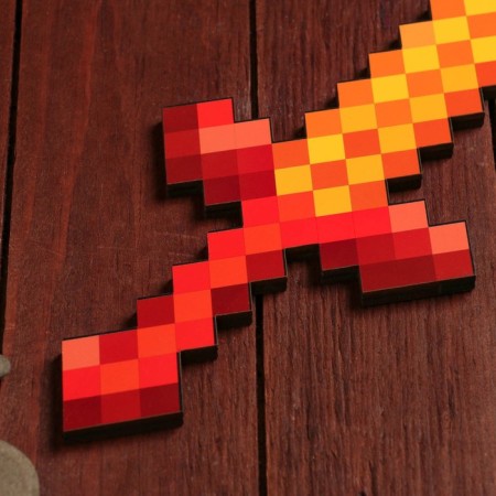 Souvenir weapons made of wood sword Paladin "Pixel", 37 cm mix-4