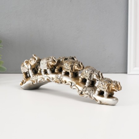 Souvenir Polystone Straza "7 Elephants" 9x29x6 cm-1