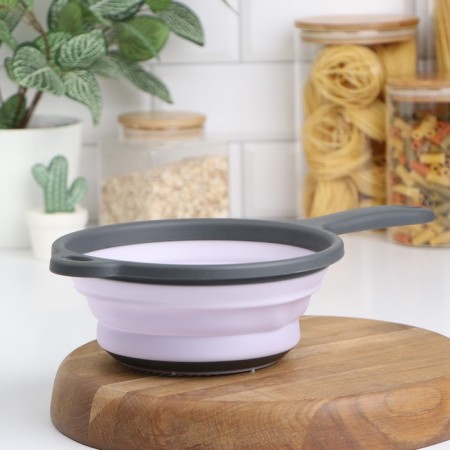 A colander of the folding shade "Wave", d = 20 cm, lilac color-7
