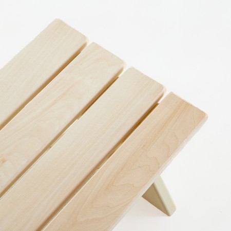 Wooden -folding storage shop "Dobroparov" 60x30x30 cm, for a bathhouse-3