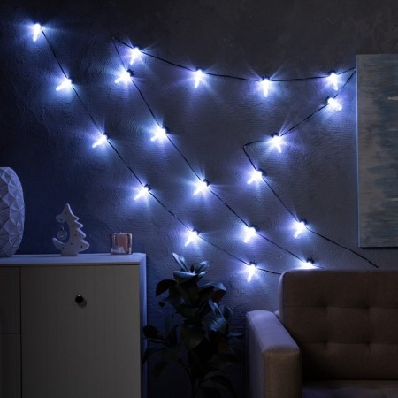 Smart garland "thread" 6 m with nozzles "bulbs with cones", IP20, dark thread, 20 LED, glow RGB, USB-5