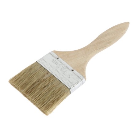 Brush flat scrap, natural bristles, wooden handle, 3 ", 75 mm