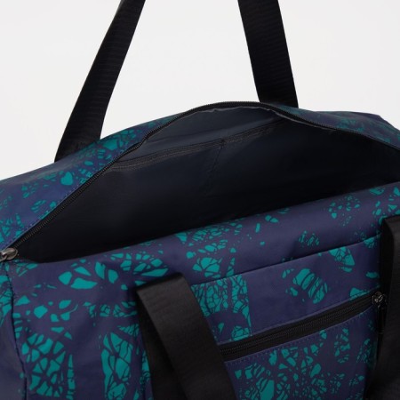 Sports bag with lightning, external pocket, turquoise color-3