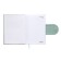 Leduced A5 Diary, 160 sheets, Devente.Contea, firm cover of artificial leather with foam rubber, block 70 g/m2, turquoise
