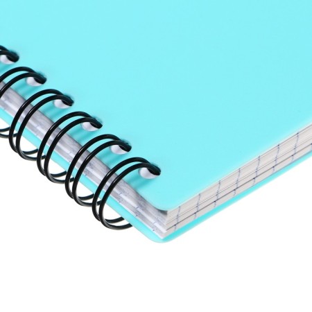 A4 notebook, 80 sheets in a cage on the crest Erichkrause Pastel, plastic cover, OFSET block, whiteness 100%, mix-11