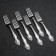 Set of cutlery "Troika", 24 items, decorative box, silver color