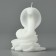 New Year 2025! Interior candle “New Year's collection: snake on coins”, white, 78 x 61 x 52
