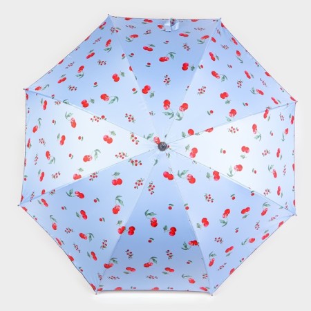 Umbrella - a semiautomatic “cherry” cane, Eponge, 8 spokes, r = 51 cm, color mix-6