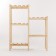 Label of wooden reinforced 2 sections, screw connection, adjustable shelves 99.6x82x31 cm