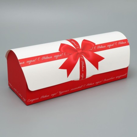Box for Cupcake "Happy New Year", Bant, 9 x 9 x 24.5 cm, New Year