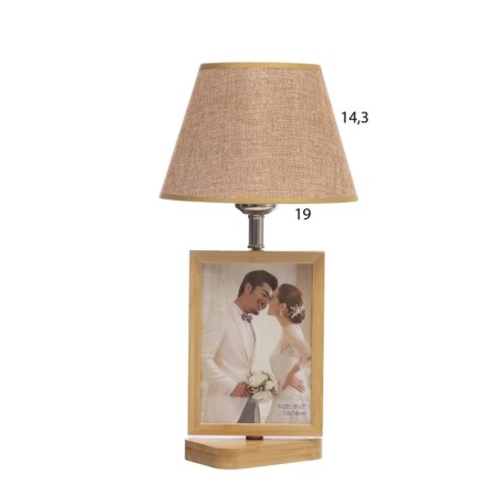 Table lamp with a photo frame 12x17cm (plastic insert) 20x20x35cm-7