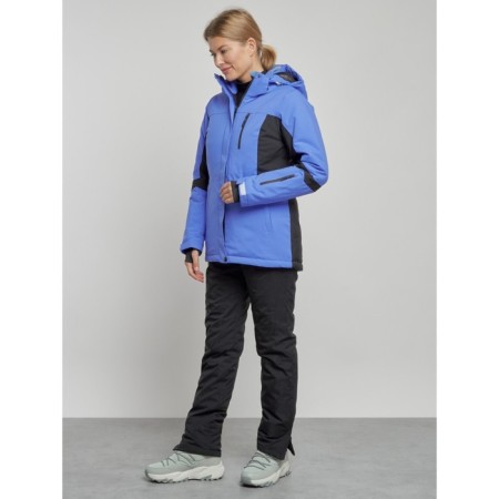 Ski costume female winter, size 48, purple color-1