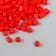 Cube glass 4x4 mm "brightness. Scarlet" set 20 grams