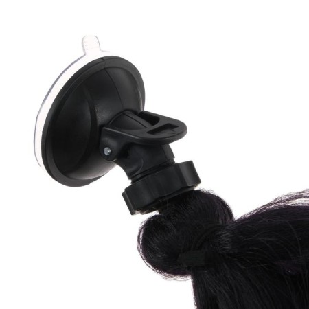 Braid on a motorcycle, fastening of the suction cup, 60 cm, black and red-2