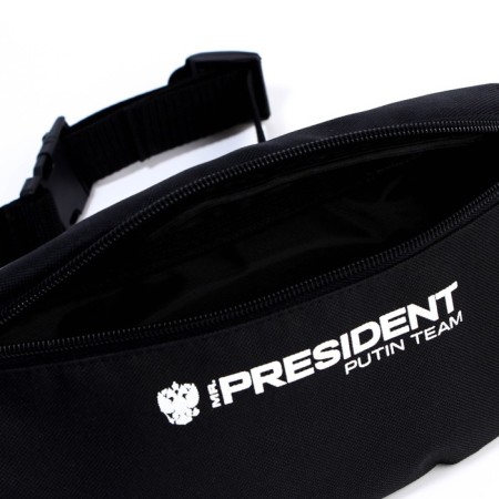Bag on the belt "Putin Team", 32 x 8 x 15 cm, base, lightning department, black-1