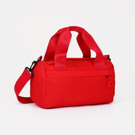 Sports bag with lightning, external pocket, red color-2