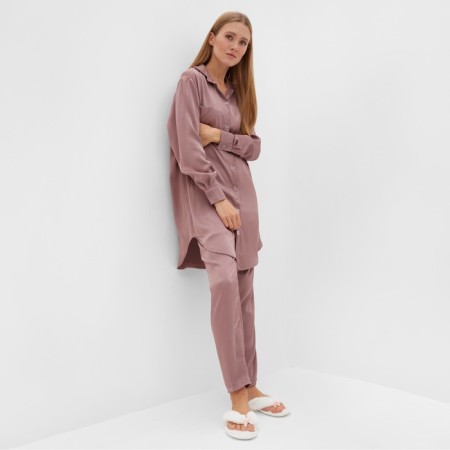 Kit (shirt, trousers) female minku: Light touch color dark pink, river 52-3