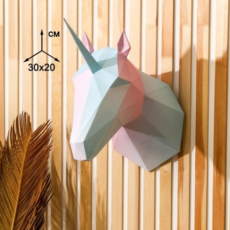 Set for creating a polygonal figure "Unicorn", 32.5 x 44 cm