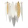 Sconces st. SL1224.201.02. Lastra. 2x60 watts, E14, 24x36 cm, golden color