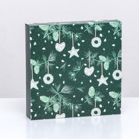 Box for sweets 16 pcs, 17.7 x 17.7 x 3.8 cm "New Year's toys"-6