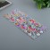 Plastic sticker "Unicorns/zebra" convex with gold stroke MIX 28x11 cm
