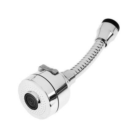 Zein Z3594, rotary, flexible, with stream adjustment, 2 modes, chrome