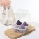 Makeup sponge, set - 4 pcs, increase when getting wet, purple color